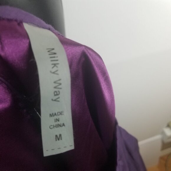 NWT Women's Silk Blend Lavender Croquette Fairycore Dress Sz M - Picture 5 of 8